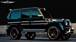 A (((G-Wagon bentley))) featuring a luxurious interior, advanced technologies, and a sleek body kit designed by MANSORY