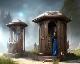 magic time travel machine, intricate, realistic