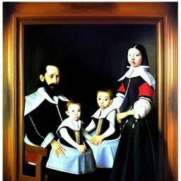 portrait of a family Diego Velazquez style