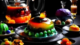 The cuisine of Halloween has also evolved, featuring otherworldly dishes created through molecular gastronomy and food-printing technologies. Edible concoctions that bubble, smoke, and change colors are served alongside levitating desserts and drinks that seem to defy gravity.