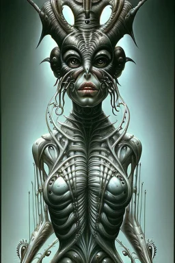 Biomorphic Biomechanical Alien Queen by Giger