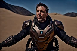 denis villeneuve Dune, Elon Musk, Hyper detailed, Realistic, Extreme depth of field, bokeh blur, in the style of candid, imperfection, natural lighting, cinematic, Fuji Film, Anamorphic lens, 2040s, --ar 4:5 --w 150 --style ra