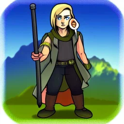 single rock as a rpg character