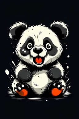Panda is shock