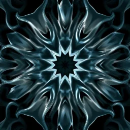 Mesmerizing abstract 3d visual, recursive Symmetrical structure of flowing translucent shapes, centered, soft aesthetic, negetive space.
