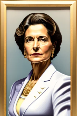 Portrait of a powerful female politcian