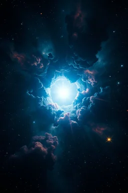 A nightmare from light." Stars are holes in the fabric of reality, from which a blinding, painful light pours. Nebulae resemble phantasmagorical visions.