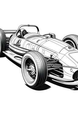 Racing car coloring pages