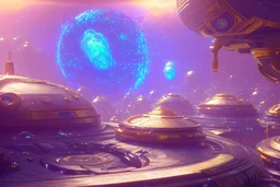 white and gold crystal cosmic and galactic ambiance cinema4d futuristic scifi, full of details, smooth, bright sunshine，soft light atmosphere, light effect，vaporwave colorful, concept art, smooth, extremely sharp detail, finely tuned detail, ultra high definition, 8 k, unreal engine 5, ultra sharp focus