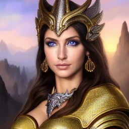 ultra detailed fullbody Portrait in oil on canvas of a beautiful busty woman with Skyrim dragon priest mask and armor,extremely detailed digital painting, extremely detailed face,crystal clear Big eyes, mystical colors ,perfectly centered image, perfect composition,rim light, beautiful lighting, 8k, stunning scene,extremely sharp detail, finely tuned detail, ultra high definition raytracing, in the style of robert e howard and pablo oliveira and Ken Kelley and Ohrai Noriyoshi and Simon Bisley