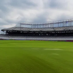 Cricket stadium and an wings