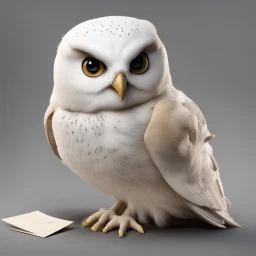 Hedwig from Harry Potter with Letter