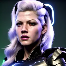 Actress, young Katheryn Winnick, android woman, clean skin, circuits, leather coat, cyber punk, neon, army, tubes, blood, portrait, studio photo, unreal engine 5, soft color, 16 bit, god lights, ray tracing, RTX, lumen lighting, ultra deatail, volumetric lighting, 3d, finely drawn, hd.