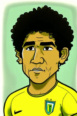 Marcos do Nascimento Teixeira Brazilian football player cartoon 2d