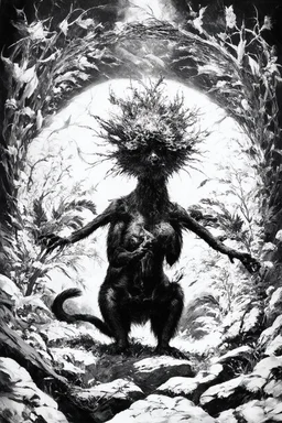 tom lee ethereum oracle of delphi in the jugle animals everytwhdre seeing the future in the style of surrealism black and white