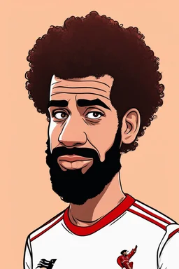 mo salah ,cartoon 2d