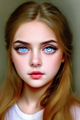 Extremely rich young actress with beautiful eyes,attractive portrait