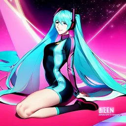  Beautiful flawless Anime art of beautiful Hatsune miku with beautifel legs by artgerm, ross tran, magali villeneuve, Greg Rutkowski, Gil Elvgren, Alberto Vargas, Earl Moran,, Art Frahm, Enoch Bolles