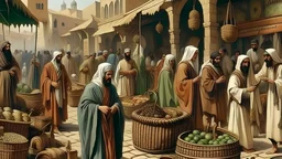 في القرون الوسطى السوق العربي