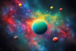 space red blue green yelo