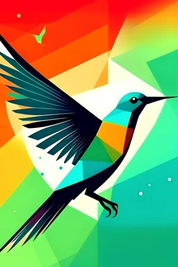 Make a poster about a symbol (bird) that represents freedom