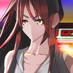 2d 4k realistic anime character standing