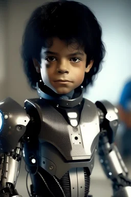 young michael jackson robot clone