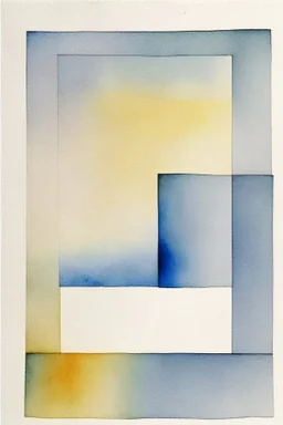 Abstract watercolour painting in the style of Agnes Martin