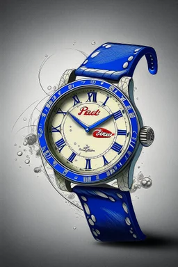 "Illustrate a Pepsi watch being passed down through generations, telling a story of timeless style and heritage."