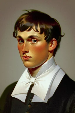 Extremely rich danish young man portrait 1840s