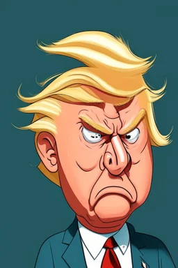 Donald Trump Former President of the United States r ,cartoon 2d