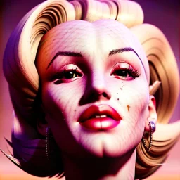 Realistic image portrait, sweet Marylin Monroe, blonde woman, cyberpunk style, long hair, glow eyes, highly detailed, unreal engine 5, ray tracing, RTX, lumen lighting, ultra detail, volumetric lighting, 3d, finely drawn, high definition, high resolution.