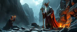 i want a pic the high priest of Aerdennor of a magical key now