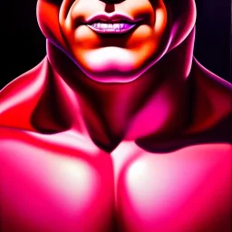 Ultra detailed fullbody Portrait in oil on canvas of Super Buu villain,extremely detailed digital painting,extremely detailed face,crystal clear Big eyes, mystical colors ,perfectly centered image, perfect composition, rim light, beautiful lighting,masterpiece,8k, stunning scene, raytracing, anatomically correct, in the style of robert e howard and InHyuk Lee and Ohrai Noriyoshi and Simon Bisley and Wizyakuza.