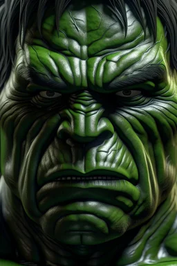 Hulk, half body, face photo realistic, hyper details, 4k, close-up, hyper detailed, sharp focus, studio photo,