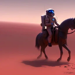 an astronaut riding a horse on mars artstation, hd, dramatic lighting, detailed