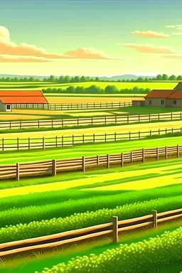 farmland background photorealistic