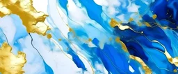 Abstract rough blue white gold art painting texture background illus