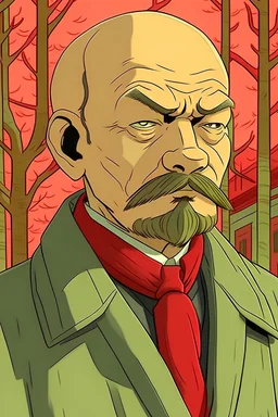 LENIN IN MIYAZAKI STYLE