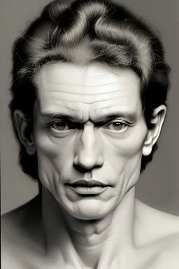 hiniche Bleamln, style Robert Mapplethorpe, realistic