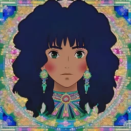 afro mexican 3d Disney pixar smilling woman, Alphonse Mucha, Hector Guimard, Valentine's Day , 32K, intricately detailed, plants, flowers, colorful, rtx, unreal engine 5, art nouveau, clouds, smoke, square type face, Día de los Muertos, muted earthly colors