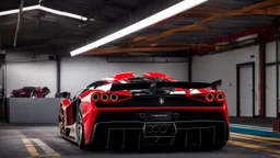 ferrari testarossa MANSORY Fused with Lamborghini Veneno, Super Detailed, desktop wallpaper, 4K rear view, center