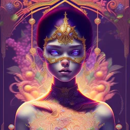 saphire with word "S" with ornate floral and botanical details, Glass, caustics, magic, intricate, high details