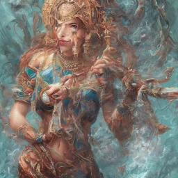 une femme poisson indien