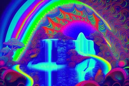 Psychedelic waterfall