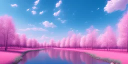 Pink river