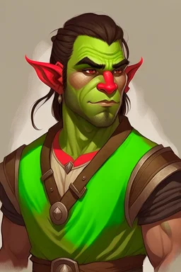 half orc young man