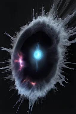 glitch carbon Fluid electricity, in freezing conditions, microscopic, electric, in a black hole,