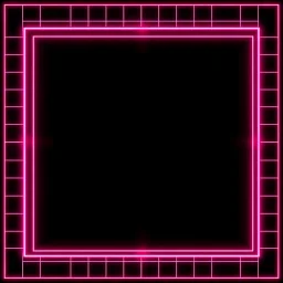 Hip Hop Wireframe Pink & Maroon Neon Checkered On Black Background.