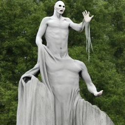 Voldemort as a statue